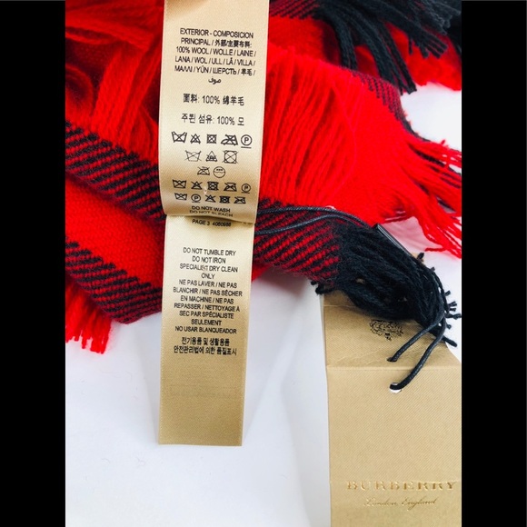 Burberry Unisex Half Mega Fashion Fringe Scarf - Picture 8 of 12